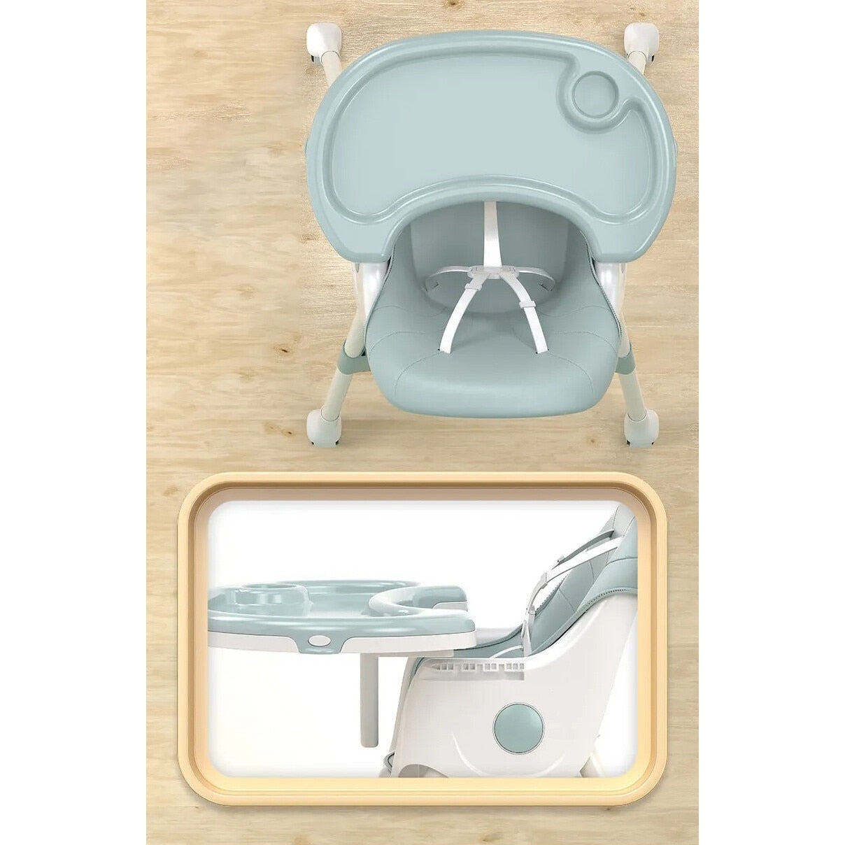 Scaun de Masa 3 in 1 pentru Bebelusi si Copii, KidProtect Scaun de Masa 3 in 1 pentru Bebelusi si Copii, KidProtect